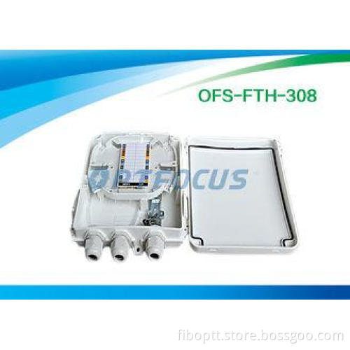 IP 65 Optical Passive Fiber Termination Box FTTH 16 SC Adap